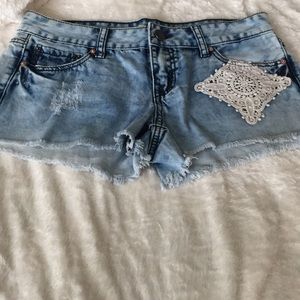 Distressed shorts